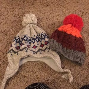 Two winter hats - toddler boy